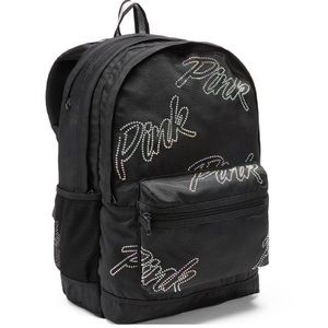 Victorias Secret PINK bling rhinestone campus backpack